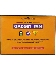Gadget Fan Metal Sign - Ministry of Chaps by Harvey Makin - Funny Plaque
