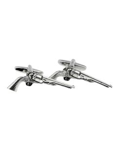 Antique Pistol Cufflinks - Gift Boxed - Fine English Pewter - 6 Gun Cuff Links