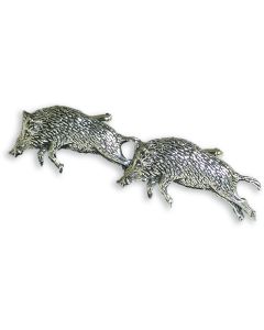 Running Boar Cufflinks - Gift Boxed - Fine English Pewter - Boars Cuff Links