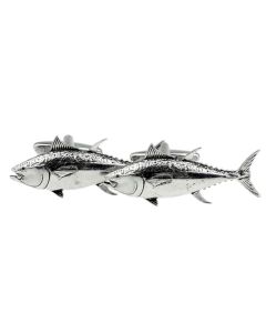 Tuna Fish Cufflinks Fine English Pewter - Gift Boxed